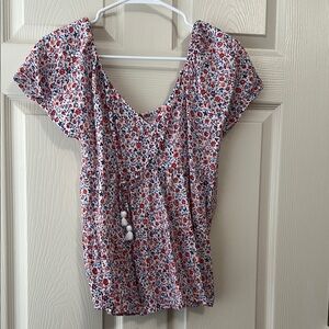 Floral Print Women's Top